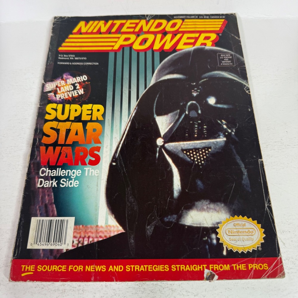 Nintendo Power Magazine Unisex OS Multi Volume 42 Super Star Wars Darth Vader